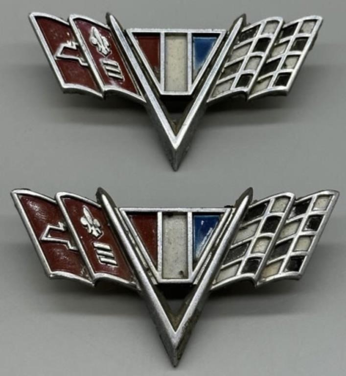 Vintage Chevy Corvette Emblems - OEM