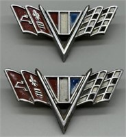 Vintage Chevy Corvette Emblems - OEM
