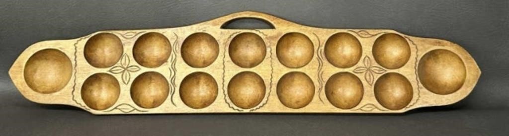Vintage Philippines Mancala Handcrafted Board