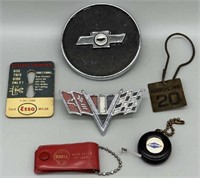 Vintage Gas, Oil and Chevrolet Car Parts Lot