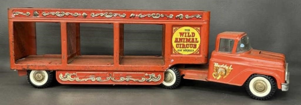 Buddy L Wild Animal Circus on Wheels Steel Truck