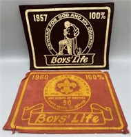 1957 and 1960 Boys’ Life Boy Scout Banners