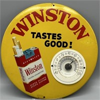 Vintage Winston Cigarettes Advertising Thermometer