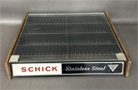 Schick Stainless Steel Store Advertising Display