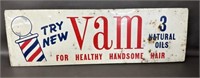 Vam Natural Oils Double Sided Metal Sign