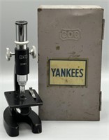 Vintage COC 300x Microscope in Metal Case