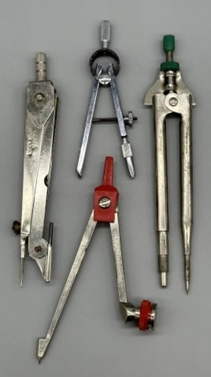 Vintage Drawing Drafting Tools Compasses