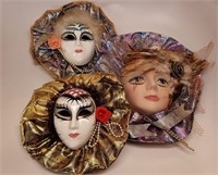 Three Ceramic Masks