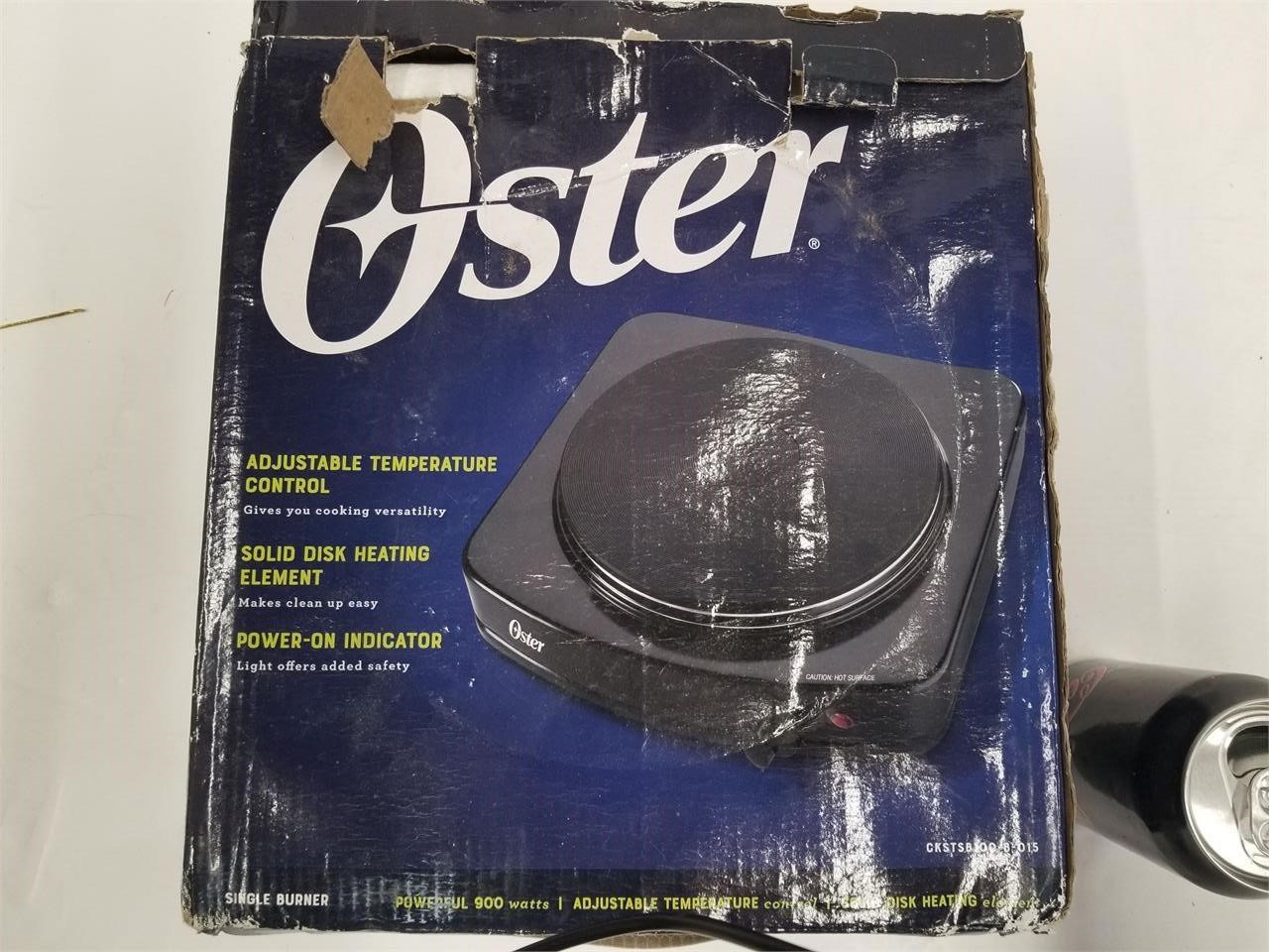 Oster Adjustable Temperature Hot Plate, In Box