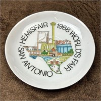 Vintage 1968 World’s Fair Plate San Antonio