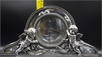 Cherubs Silver Plated Mantle Clock