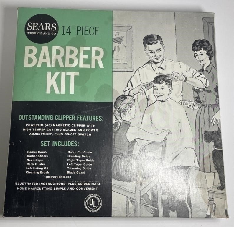 Vintage Sears Roebuck Barber Kit!