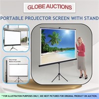 PORTABLE PROJECTOR SCREEN W/ STAND