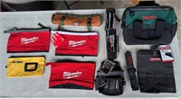 Lot of Tool Bags and Wrench Storage