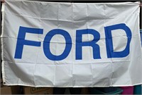5’x 3’ Ford Blue and White Flag