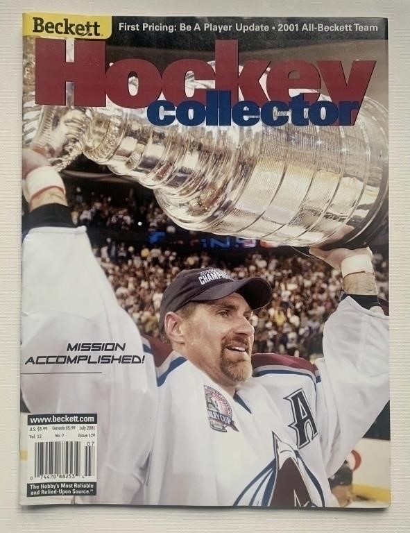 July 2001 Beckett Hockey Magazine