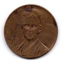 Vintage Mother Brass Medal