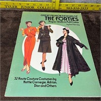 Paper Dolls: Great Fashion Designs of the Forties
