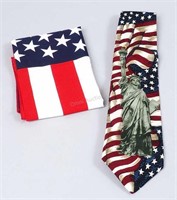American Flag Handkerchief & Men's TIe