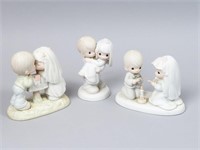 3 "Wedding" Themed Precious Moments Figurines