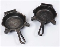 Pair of Cast Iron Personal Ashtrays