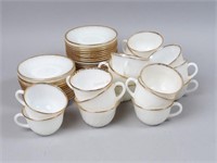 Giant Lot of Fire King Milk Glass Cups & Saucers