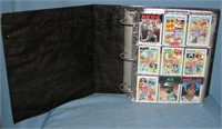 1986 Topps baseball card set complete with binder