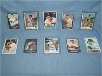 Collection of all star baseball cards