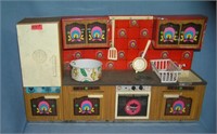 Vintage tin kitchen play set
