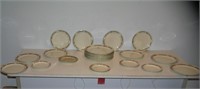 Large group of antique Hall diinnerware