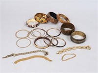 Costume Bangle & Other Gold-Tone Bracelets