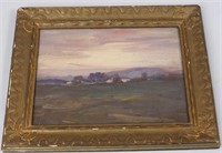 Original Framed Small Landscape Oil Painting