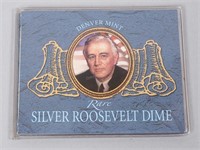 Denver Mint Silver Roosevelt Dime w/COA