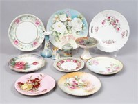 Hand Decorated Floral Plates & More