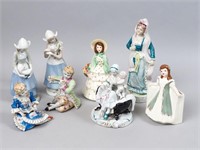 8 Ceramic Figurines