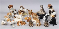 Large Group of Dog Figurines