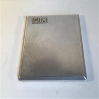STERLING SILVER HINGED CIGARETTE CASE