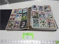 3 Ringed binder with NFL football cards