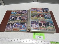 3 Ringed binder with baseball trading cards