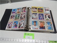 3 Ringed binder with baseball trading cards