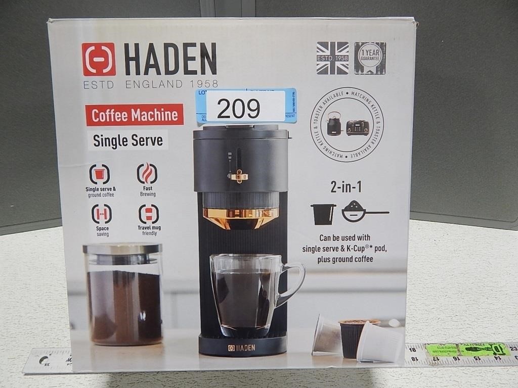 Haden single serve coffee machine