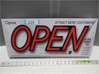 Optiva "Open" sign with remote control