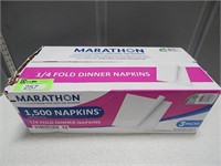 Marathon 1/4 fold dinner napkins
