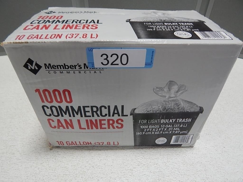 10 Gallon commercial can liners