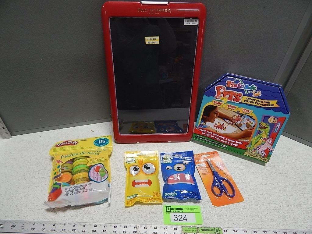 Art set, Play-Doh, blunt end scissors and more