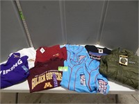 Assorted MN and IA jerseys, sweatshirts and t-shir