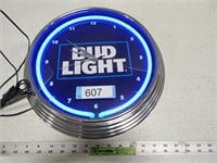 Bud Light neon clock