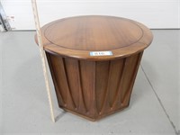 End table with lower storage; approx. 20" H