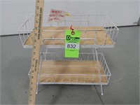 2 Tiered rack; great for farmer's market/store; 18
