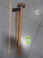 Sledge hammer and ax